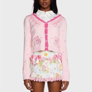 NWT Dolls Kill Care Bears Pink Cardigan